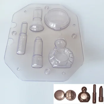 DIY 3D Kozmetični Primeru Čokolada Plesni Večkratno uporabo Ličila Orodja Sladkarije Plesni Paste Sladkorja Plesni Torta Dekoraterstvo Orodje