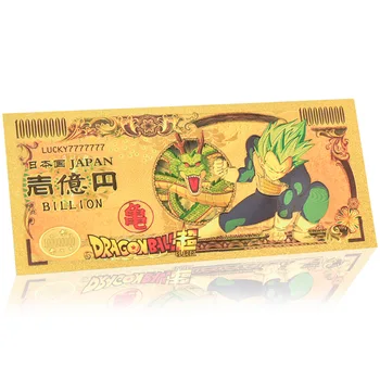 100000000 Dragon Ball Animacija Perifernih Naprav Spominski Bankovcev Risanka Zlata Folija Barvni Tisk Zbirko Dekoracijo Darilo