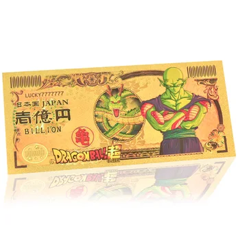 100000000 Dragon Ball Animacija Perifernih Naprav Spominski Bankovcev Risanka Zlata Folija Barvni Tisk Zbirko Dekoracijo Darilo