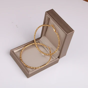 Zlate in srebrne barve Visoke kakovosti Velike, okrogle 7cm Hoop uhan za Ženske ohraniti barvo za dolgo časa ženski darilni uho nakit 2020