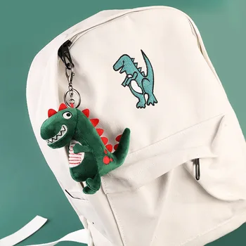 Nova risanka plišastih dinozaver keychain obesek trgovini cute vrečko avto ključ okraski