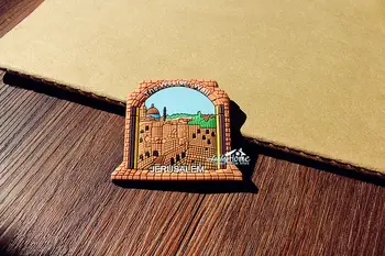 Zahodno Steno Jeruzalem Turističnega Potovanja, trgovina s Spominki, 3D Gume Hladilnik Magnet Nalepke IDEJA za DARILO
