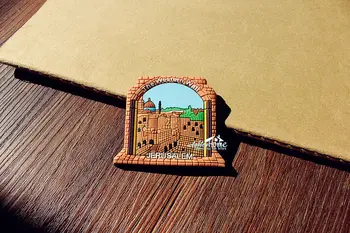 Zahodno Steno Jeruzalem Turističnega Potovanja, trgovina s Spominki, 3D Gume Hladilnik Magnet Nalepke IDEJA za DARILO