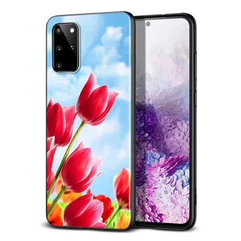 Pomlad Tulipanov Cvet Za Samsung Galaxy S20 FE Ultra Plus A01 A11 A12 A21 A21S A31 A41 A42 A51 A71 UW Primeru Telefon