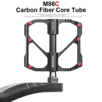 Ultralahkih Kolesarska Pedala MTB Gorsko Cestno Kolo Flat Pedala za Hitro Sprostitev, Anti-slip Ogljikovih Vlaken Core Tube 3 Ležaji Pedala
