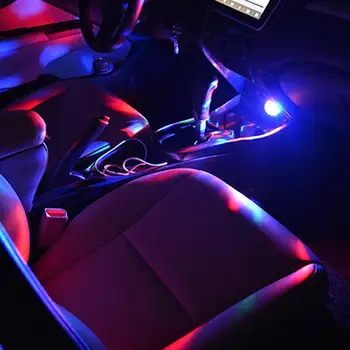 Avto Auto Lučka LED USB Svetlobe RGB Mini Glas Aktivira Crystal Magic Ball Led Fazi Disco Krogla Projektor Stranka Flash DJ Luči
