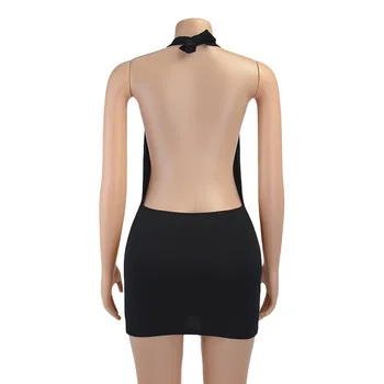 Poletje Moda Seksi Backless Mini Obleke Bodycon Suh Klub Stranka brez Rokavov Novo 2021 Ulične Žensko Obleko Počitnice na Plaži