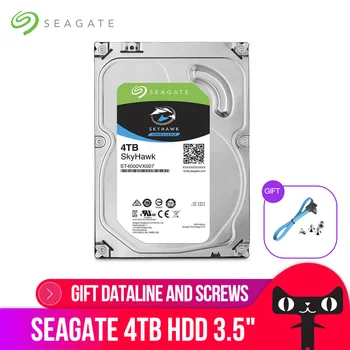 Seagate 4TB 3.5-inch SATA 6Gb/s 64MB Video Nadzor HDD Notranji Trdi Disk 5900 RPM Predpomnilnik HDD Za Varnost ST4000VX007