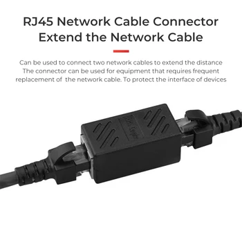 RJ45 Kabel Ethernet Razširitev Pretvornik Ženski Ženski Omrežja LAN Priključek Tok Spojnik Extender