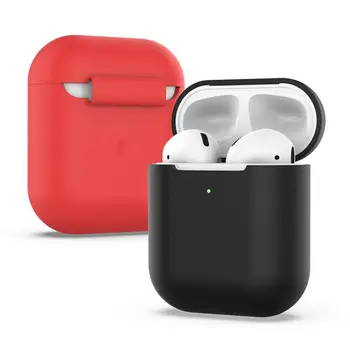 Silikonski Slušalke Primeru za Airpods Primeru Shockproof Brezžična Zaščitni Pokrov kože Pribor za Apple Airpods