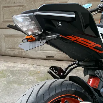 Motorno kolo Zadnje registrske Tablice Imetnik Rep Okvir Nosilec z LED Luč za KTM DUKE 125 250 390 200 2013 - 2019 Pribor