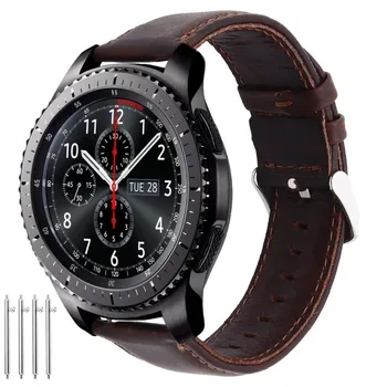 22 mm pas za Samsung Galaxy watch 46mm traku Orodja s3 Obmejnega pasu Usnje Noro zapestnica Huawei watch GT trak Grea S 3 46 mm