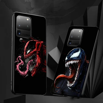 Marvel Boj proti Strup za Samsung Galaxy S20 S21 FE Ultra Lite S10 5G S10E S8 S9 Plus Črn Telefon Primeru