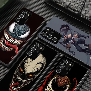 Marvel Boj proti Strup za Samsung Galaxy S20 S21 FE Ultra Lite S10 5G S10E S8 S9 Plus Črn Telefon Primeru