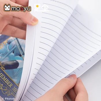 Anime Star Prah Zvezek Revije Kawaii Zvezke Dnevnik Dnevni Red Tedenski Planer Pisalni Papir Za Študente Šole Pisarniški Material