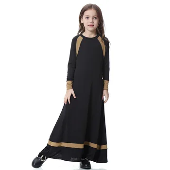 Moda Arabski Deklice Dolg Rokav Maxi Obleko, Hidžab Nastavite Muslimanski Otroci Molitev Abaya Jilbab Islamska Stranka Obleke, Oblačila Obleko Bližnjem Vzhodu