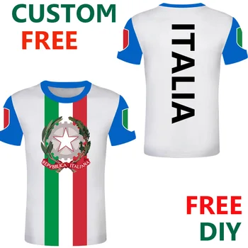 Italija Poletje Meri Moških Sport Italia Zastavo Tshirts italijanski Italiana Emblem Nogomet Tee Srajce Osebno TO \Oblačila
