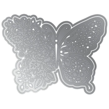 Rezanje kovin Matrice Cvetlični metulj kartica Scrapbooking Šablono Izrežite Umreti Za DIY Kartico Obrti Ročno