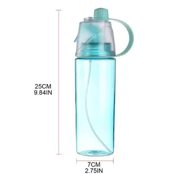 600 ml 4 Barve iz trde Plastike Spray Cool Šport Steklenico Vode Prenosni Plezanje na Prostem Kolo Steklenice