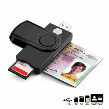 USB 2.0 Bralnik Pametnih Kartic micro SD/TF pomnilnik ID Banka EMV elektronski DNIE dni državljan sim cloner priključek za napajalnik