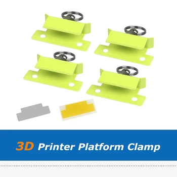 4pcs/veliko Pet Barv 3D Tiskalnik Greti Posteljo Posnetek Platformo Objemka + Nerjavečega Jekla Tesnilo Za pritrditev Platformo