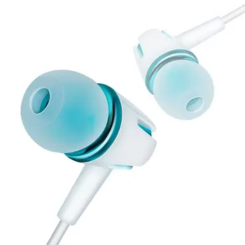 Žične Slušalke Galvanizacijo Bas Stereo in-ear Slušalke z Mikrofonom Hansfree Klic Telefonske Slušalke za Android iOS
