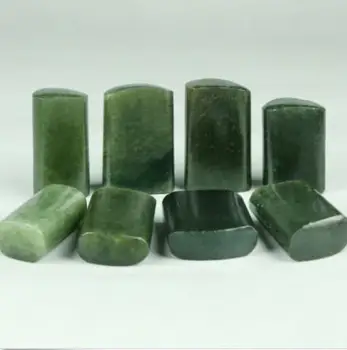 3pc Dandong Zeleni Pečat Prazno Kamen Začetnike Z Praksi Carving 1.2-2x3-4.5 cm