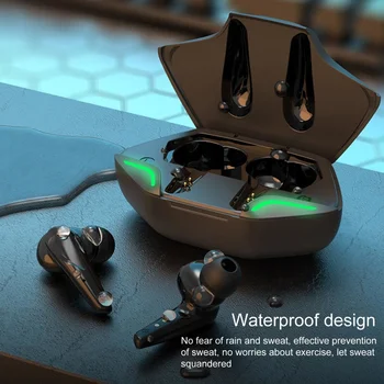 TWS Bluetooth 5.0 Slušalke Gaming Slušalke Nizke Latence Šport Nepremočljiva Brezžične Slušalke šumov Čepkov Igralec
