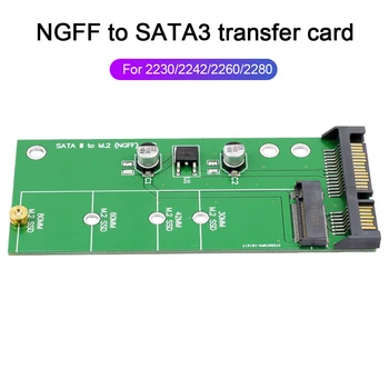 NGFF M. 2 vmesniško Kartico M. 2 NGFF SSD za 2,5 SATA 3 Adapter Pretvornik za 2230/ 2242/ 2260/2280 ssd Pogoni dodatna Oprema