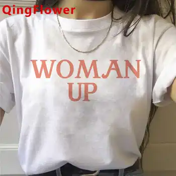 Feministična Feminizma Dekle Moči majica s kratkimi rokavi ženske tiskanja grunge bela majica s kratkimi rokavi top tees t shirt harajuku