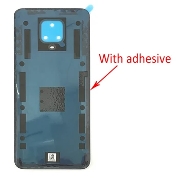 5PCS Prvotne Novo Baterijo Pokrovček Zadnje Steklo Vrata Stanovanja Nadomestnih Delov Za Xiaomi Redmi Opomba 9s Opomba 9 Pro