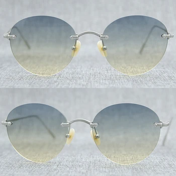Retro super velika okrogla sončna očala za ženske luksuzne blagovne znamke velik okvir za ženske sončna očala Moda gradient za ženske očala