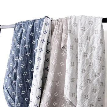 Japonski priložnostne odejo za postelje Bombaž Preprost bedspread eno dvojno Poletje klimatska naprava odeja je mehka kavč odejo listov