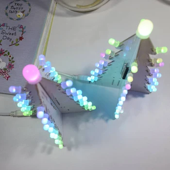 Božič Darilo DIY za Nadzor Svetlobe Barvno LED Big Velikost za Božična Drevesa Stolp Komplet vključuje USB, Napajalni Kabel