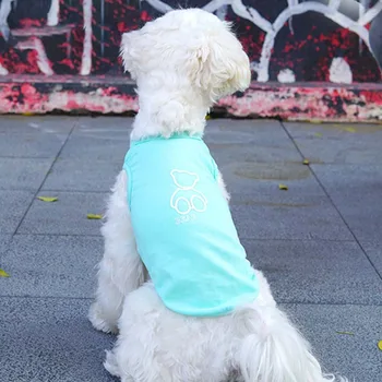 Pes se Raztezajo Dihanje Anti-komar T-shirt Kuža In Muca Telovnik Pet Oblačila