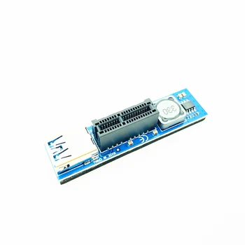 Mini PCIE, da PCI-E X1 Širitev Kartico Riser Card PCI Express Podaljšek SATA Napajalni Priključek 60 CM USB3.0 Kabel PCIE Extender
