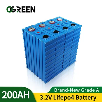 Ogreen 3.2 V Baterijo 16PCS 200Ah lifepo4 Baterije CALB Litijevih-Železo-Fosfat celic Sončno ladjo EV RV Z Zbiralke