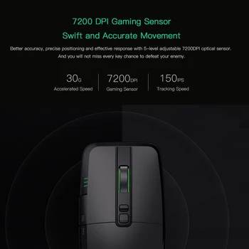 Xiaomi Gaming Računalnik Brezžično Miško RGB Žično Gaming Miška 2.4 G 7200 DPI Prenosni Prenosni računalnik Namizni Miško za Dota Igralec Miši