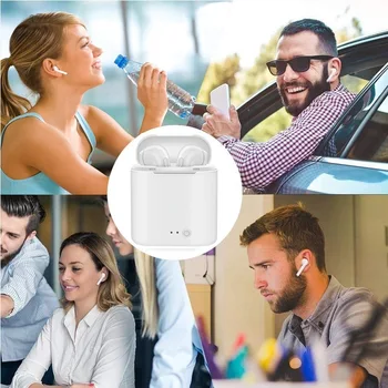 TWS i7s Brezžične Slušalke Bluetooth Slušalke Stereo Bas Slušalke Šport Nepremočljiva Čepkov in-ear Slušalke Brezplačna Dostava