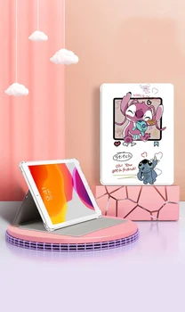 Disney Roza Šiv Ohišje Za IPad 10.2 2019 IPad 2 3 4 9.7 2017 2018 IPad Zraka 2 9.7 iPad Pro Tablet Silikonsko Ohišje