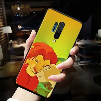 Črn Silikonski Pokrovček Za OnePlus 8 Pro Shell, The Lion King Za OnePlus 5T 6 6T 7T 7 Pro Primeru Telefon
