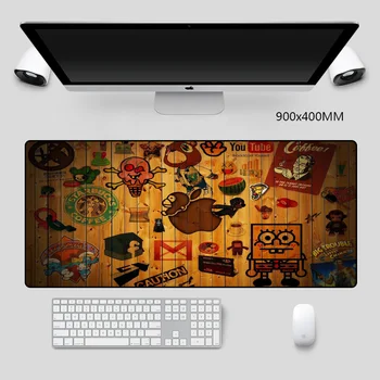 Po meri Logo Mouse Pad XL XXL Velike Naravne Gume Igralec Gaming Mouse Pad Desk Mat Igra Miš Oprema PC Tipkovnica Tipke Miške