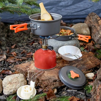 Potovanja, Camping kuhinjskih pripomočkov Komplet Ultralahkih na Prostem Pribor Set Turizem, Oprema za Pohodništvo Piknik BBQ Namizna Oprema