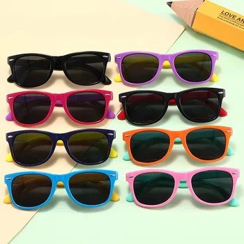 Otroci Polarizirana sončna Očala TR90 Fantje Dekleta sončna Očala Silikonska zaščitna Očala Darilo Za Otroke, Otroška Očala UV400