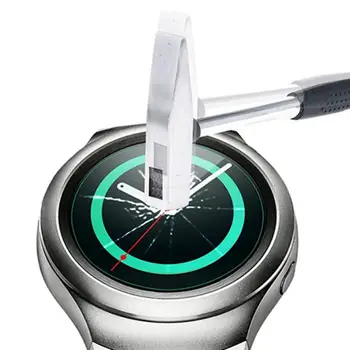 Zaokroži Kaljeno Steklo Screen Protector for Samsung Prestavi S2 Pametne Zapestne Watch Nosljivi Naprave Smart Dodatki