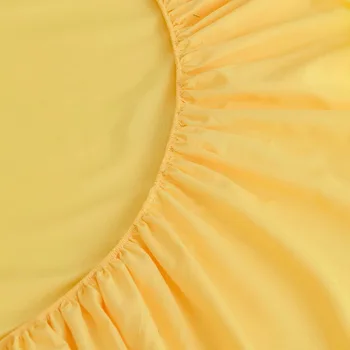 Limona, svetlo rumene Dom Postelja klasična Postelja, jogi rjuhe Sabanas Vzmetnice Pokrov z Elastičnim Mikrovlaken 180*200*27 90*200*27 cm