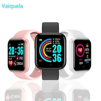 Digitalni Watch Y68 Pametno Gledati Fitnes Zapestnica Dejavnosti Tracker Srčnega utripa, Krvnega Bluetooth Pazi za ios Android Ur