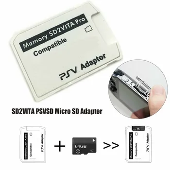 Različica 5.0 SD2VITA Za PS Vita Memory TF Kartice Za PSVita Igra Kartice PSV 1000/2000 Adapter 3.60 Sistem SD Micro SD Kartico R15