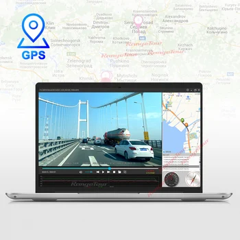 Avto DVR 3 Kamere 1080P+1080P+1080P GPS, WiFi Dash Kamera 4 IR Luči Obratno Sliko Taxi Vožnje Video Snemalnik 24 Urah Parkirišče