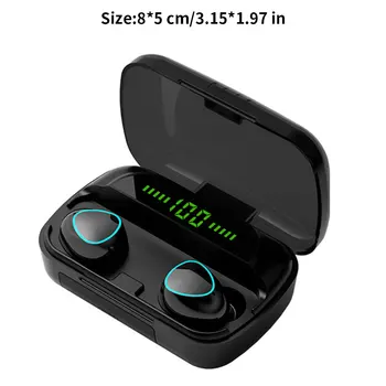 3500mAh TWS Bluetooth Brezžične Slušalke 9D Stereo Šport Bluetooth Slušalke LED Nepremočljiva Čepkov Slušalke Z Mikrofonom
